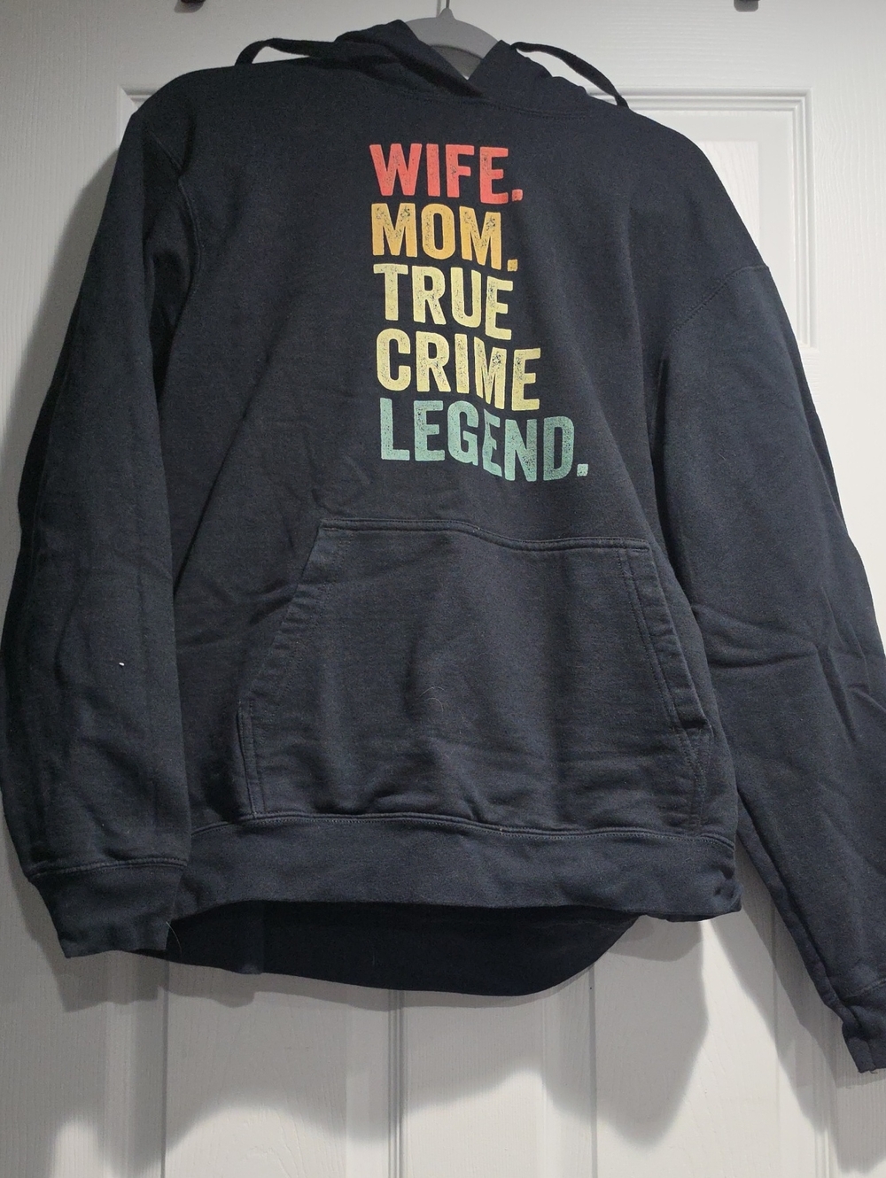 Wife. Mom. True Crime Legend Black Hoodie